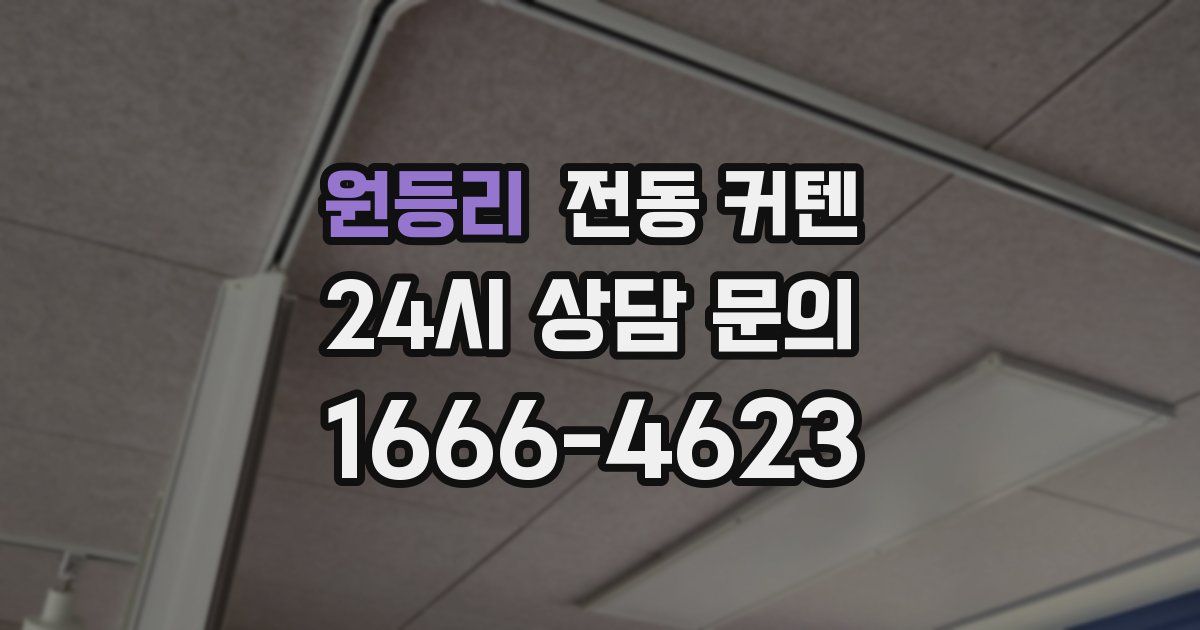 원등리 전동 커텐