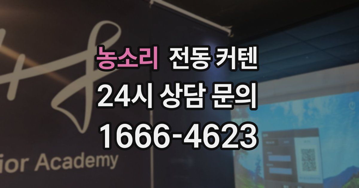 농소리 전동 커텐