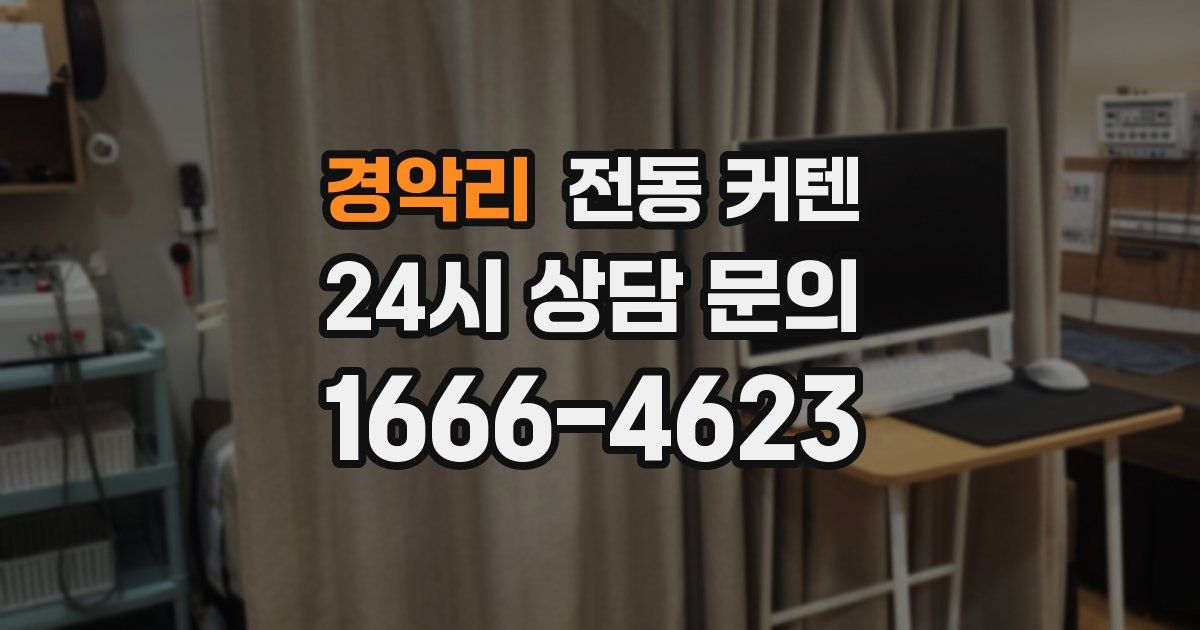 경악리 전동 커텐