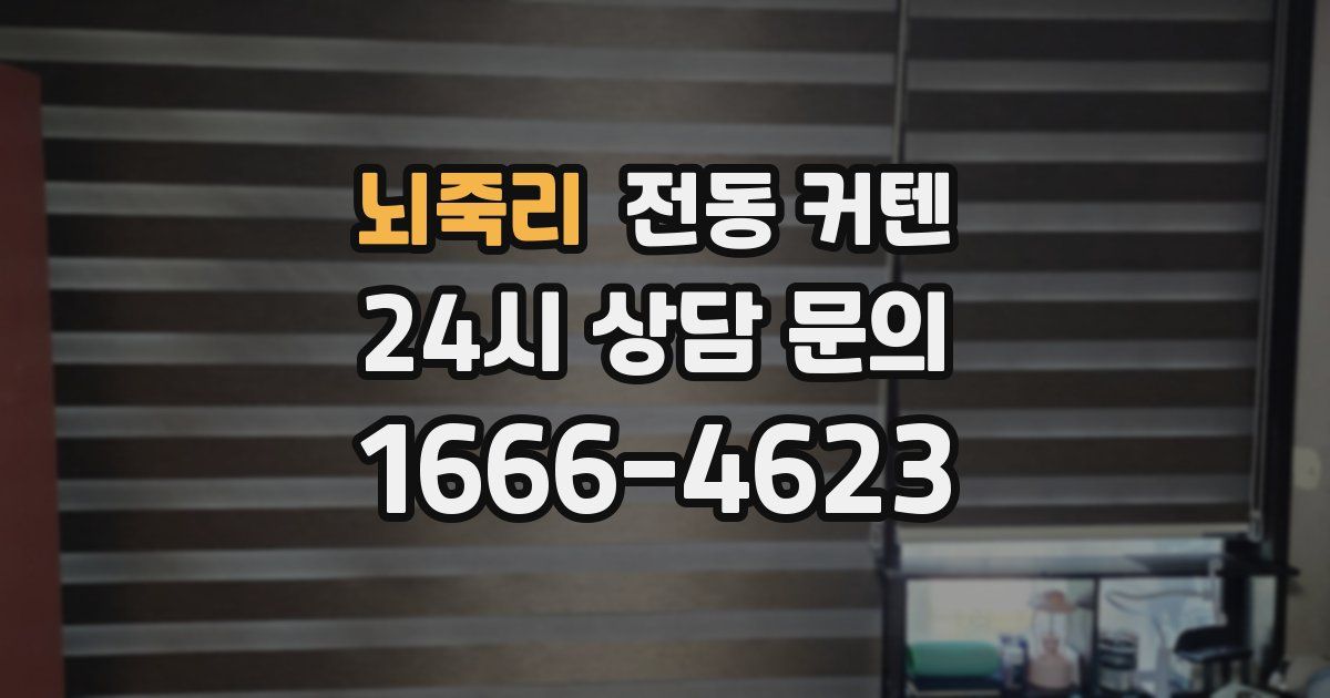 뇌죽리 전동 커텐