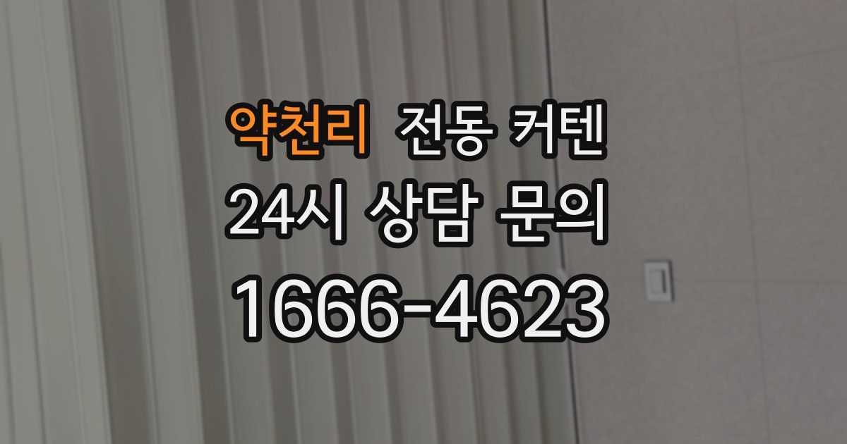 약천리 전동 커텐