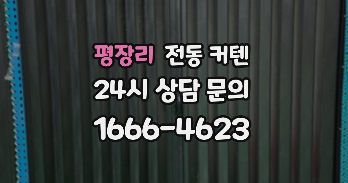 평장리 전동 커텐
