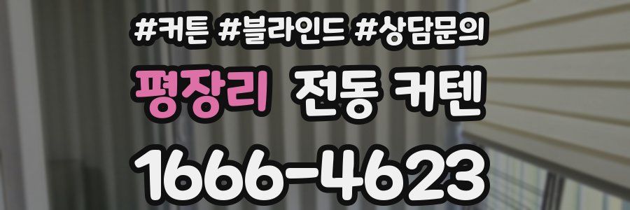 평장리 전동 커텐
