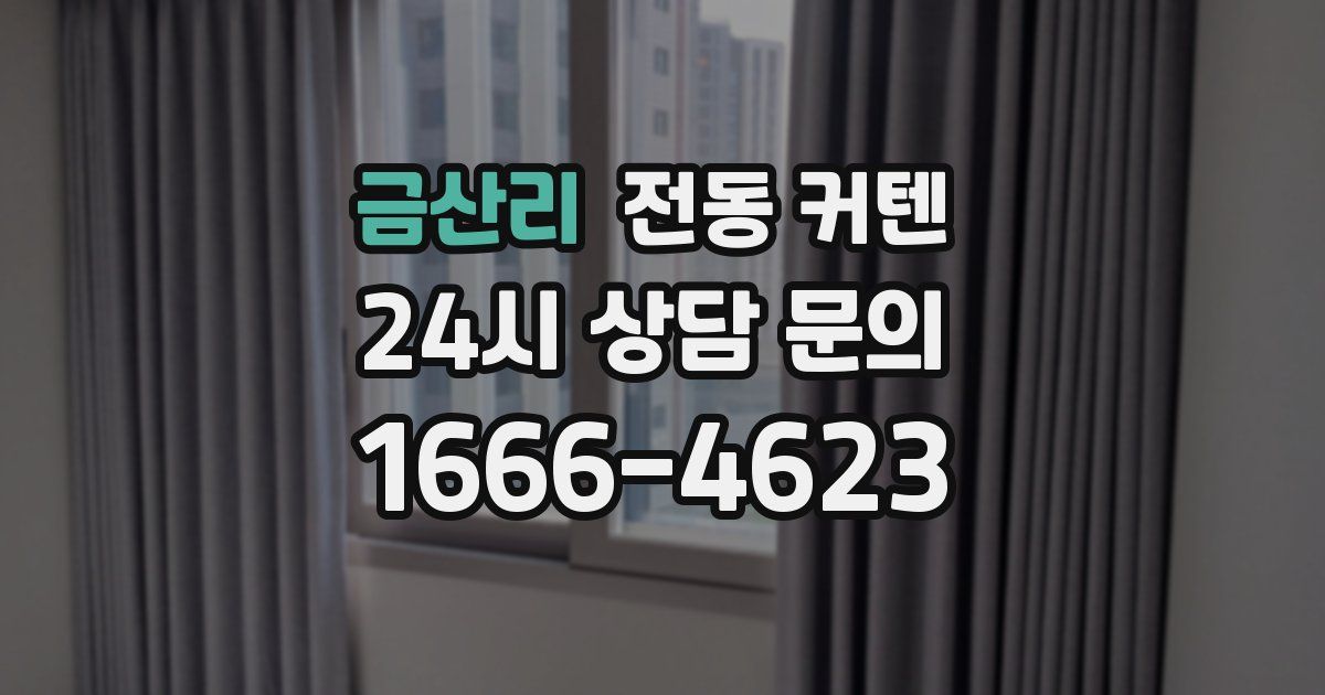 금산리 전동 커텐