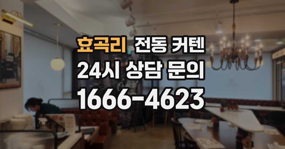 효곡리 전동 커텐