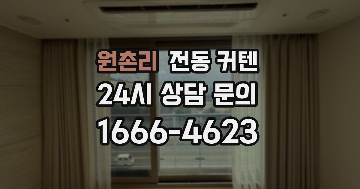 원촌리 전동 커텐