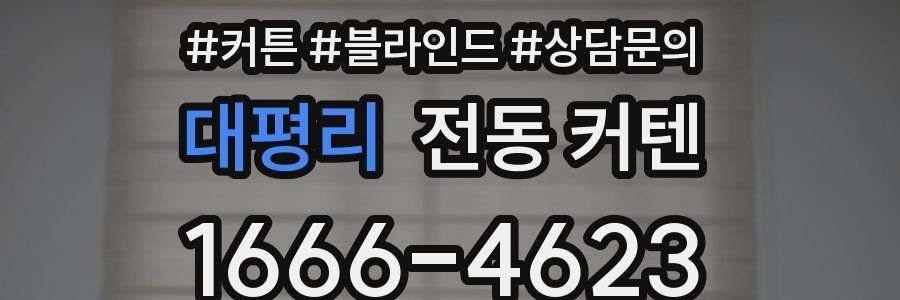 대평리 전동 커텐