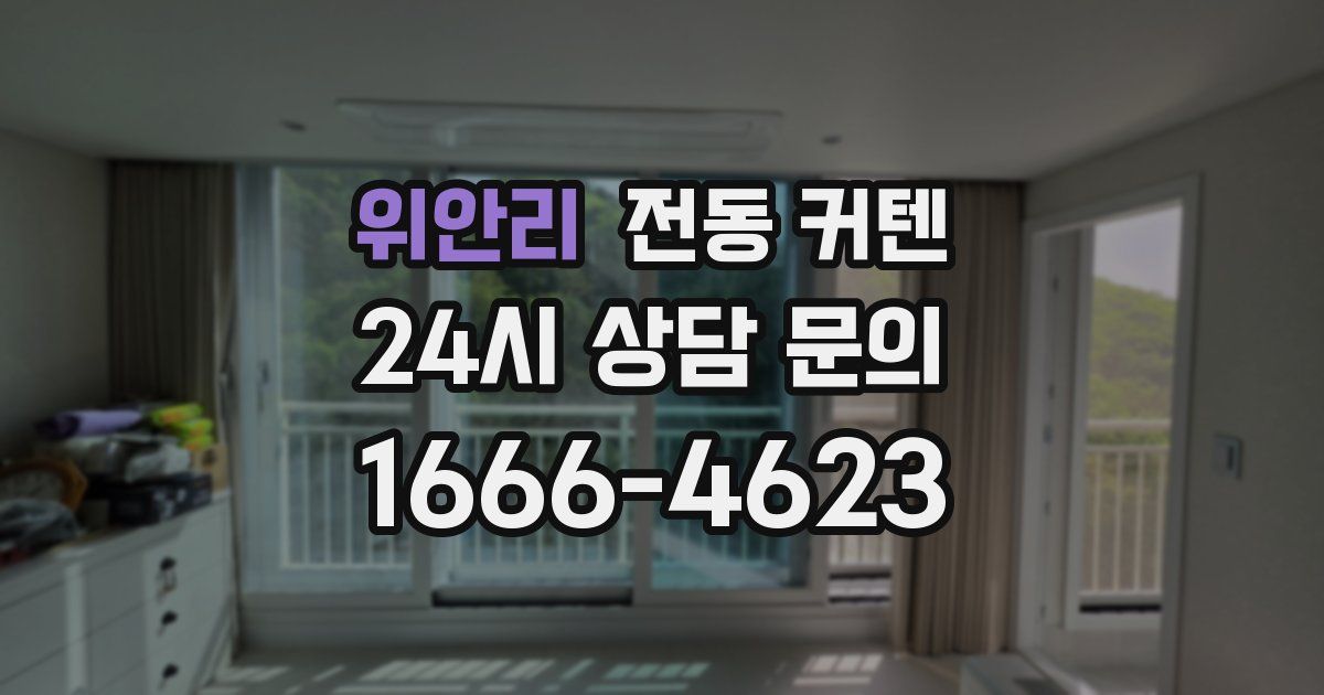 위안리 전동 커텐
