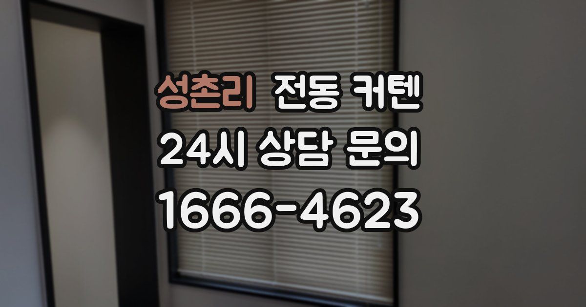 성촌리 전동 커텐