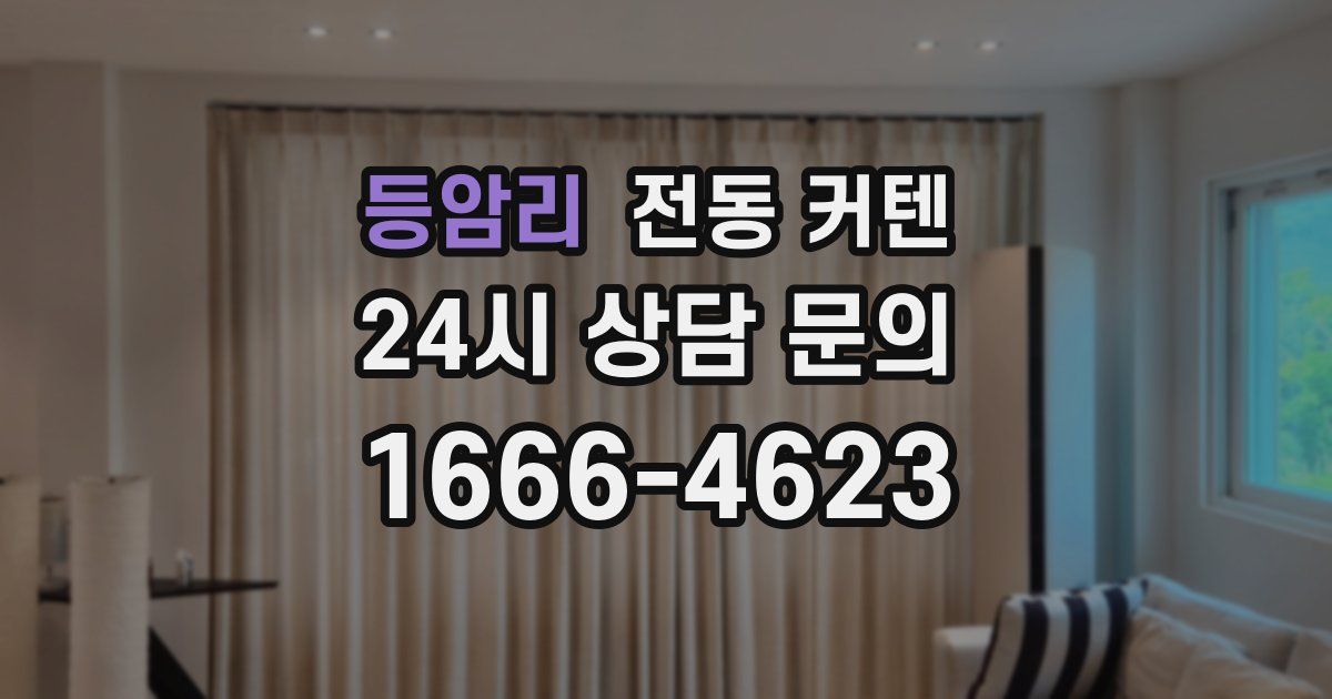 등암리 전동 커텐