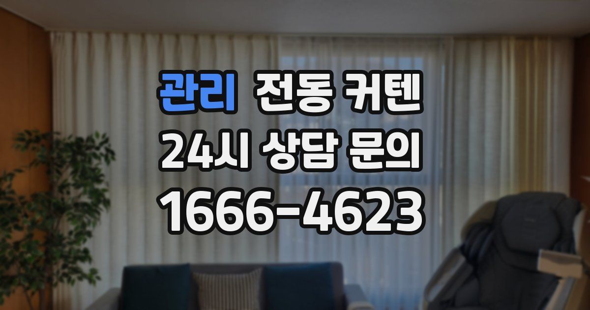 관리 전동 커텐