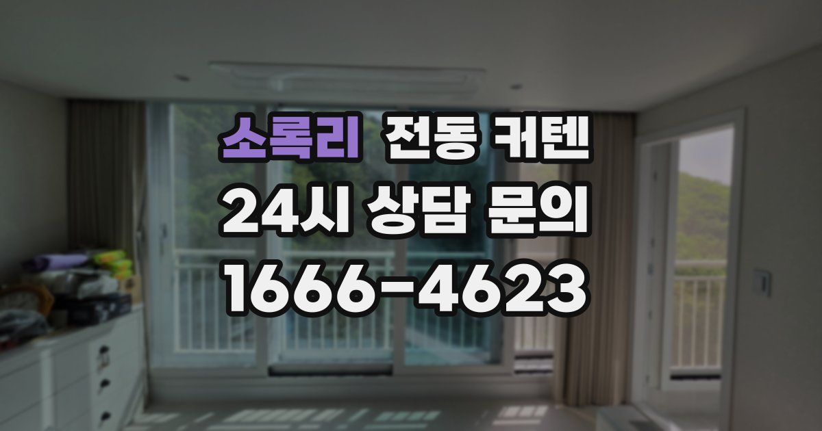 소록리 전동 커텐