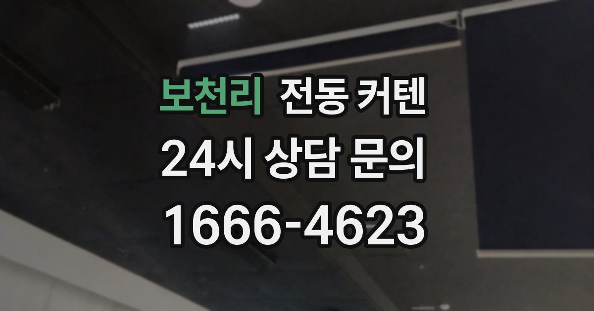 보천리 전동 커텐