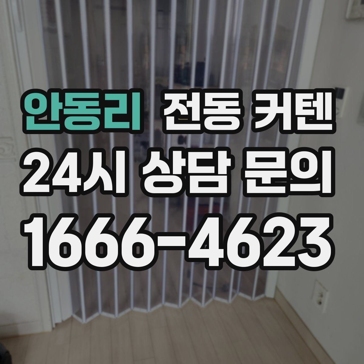 안동리 전동 커텐