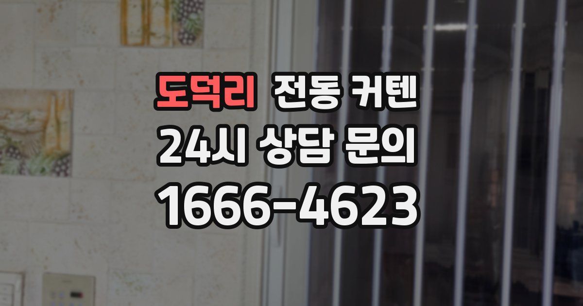 도덕리 전동 커텐