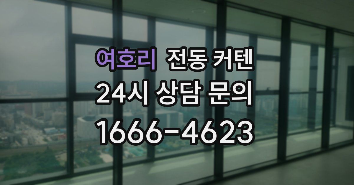 여호리 전동 커텐