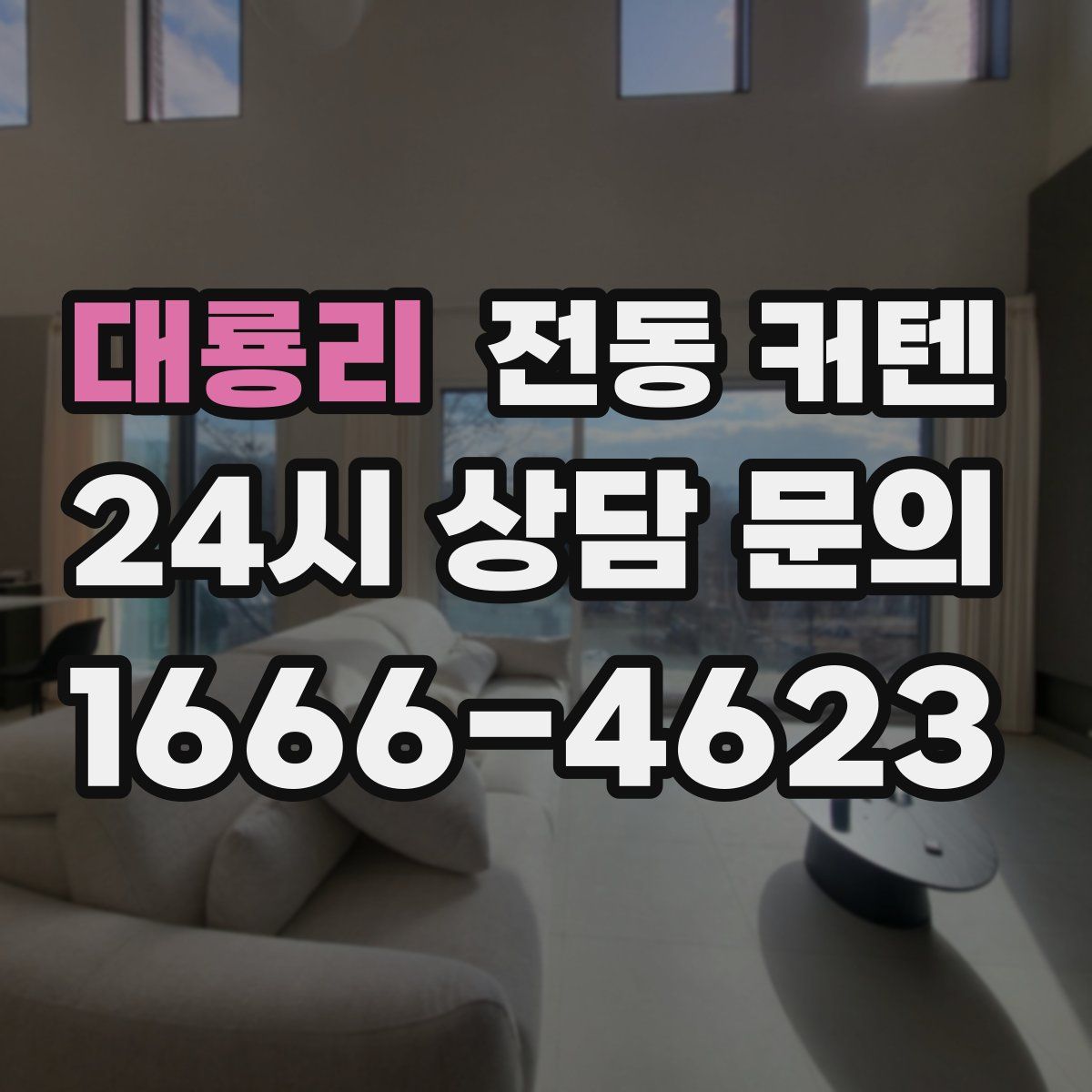 대룡리 전동 커텐