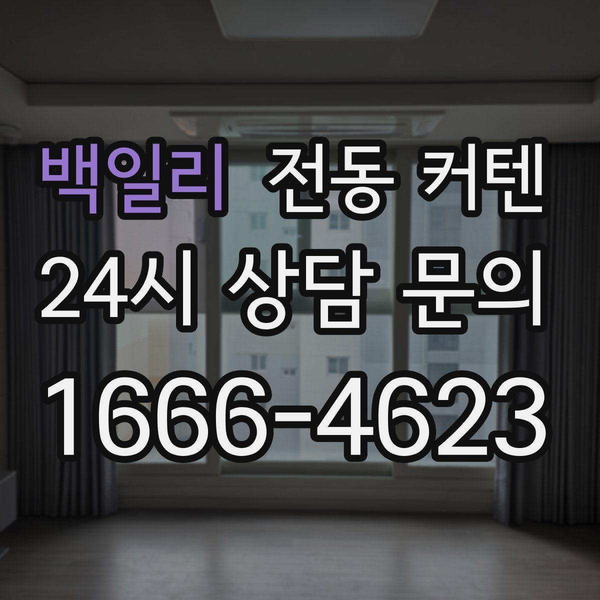 백일리 전동 커텐