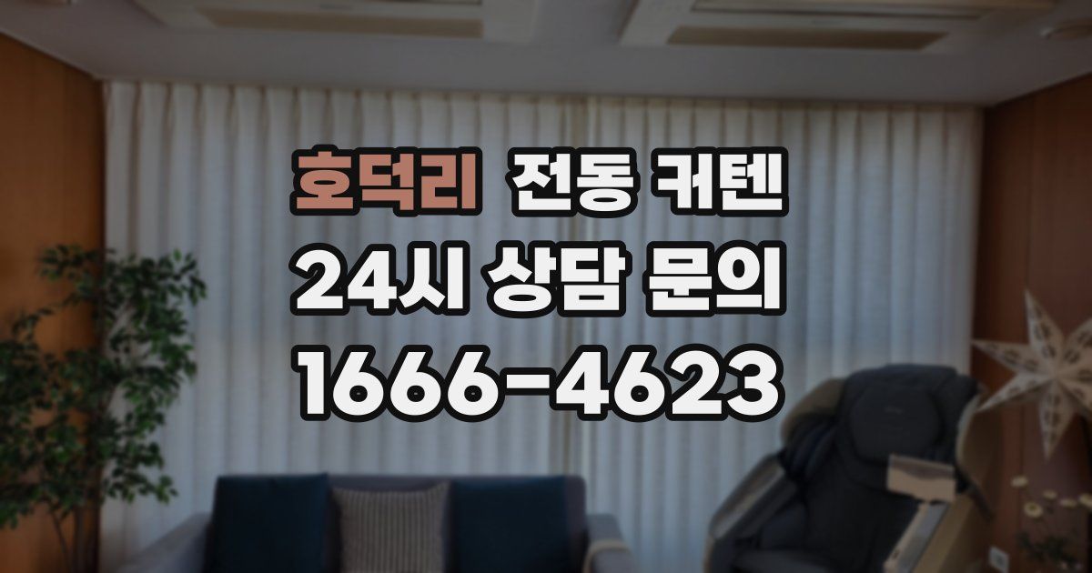 호덕리 전동 커텐