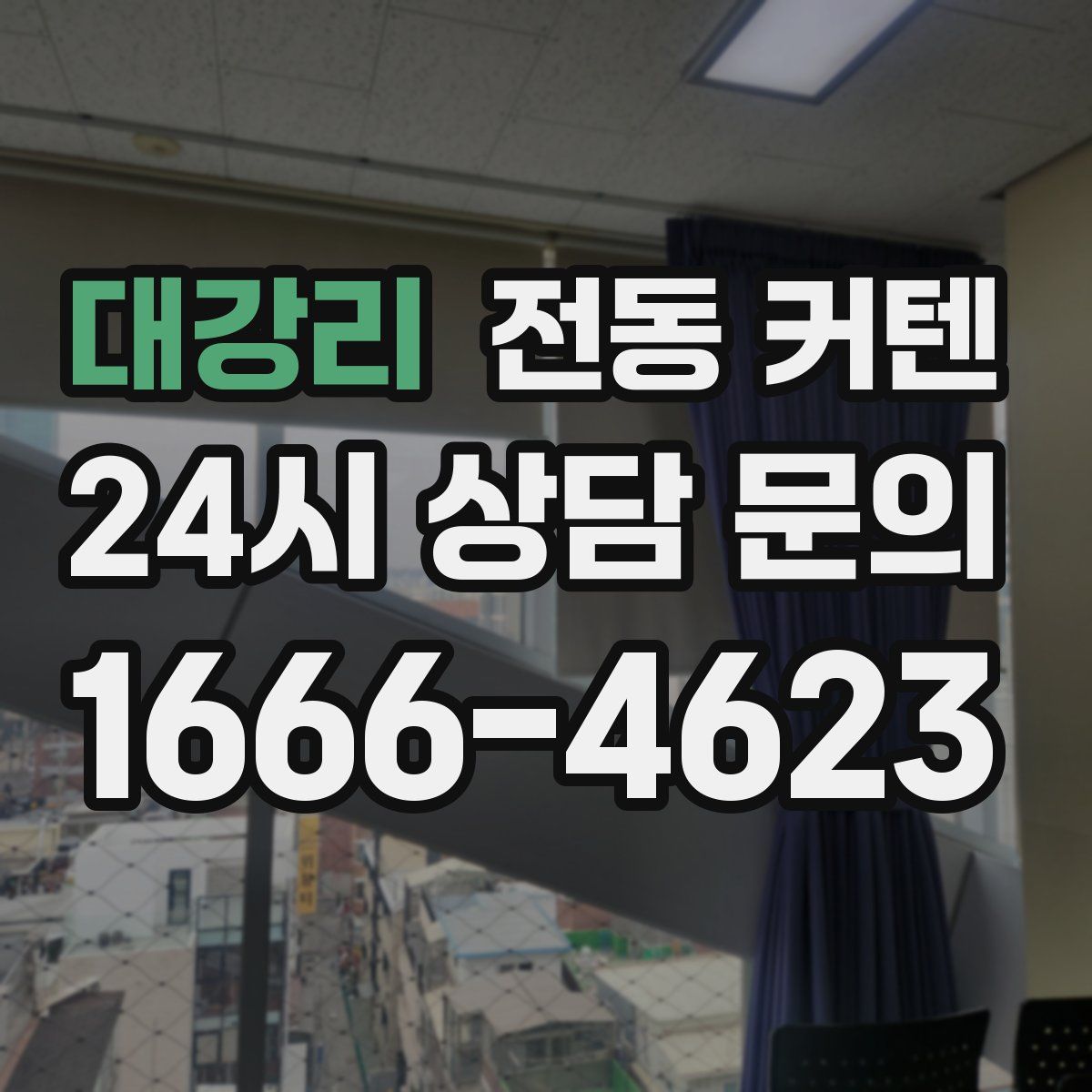 대강리 전동 커텐