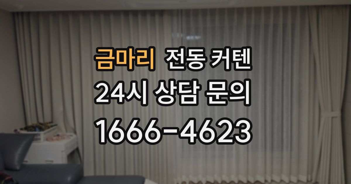 금마리 전동 커텐