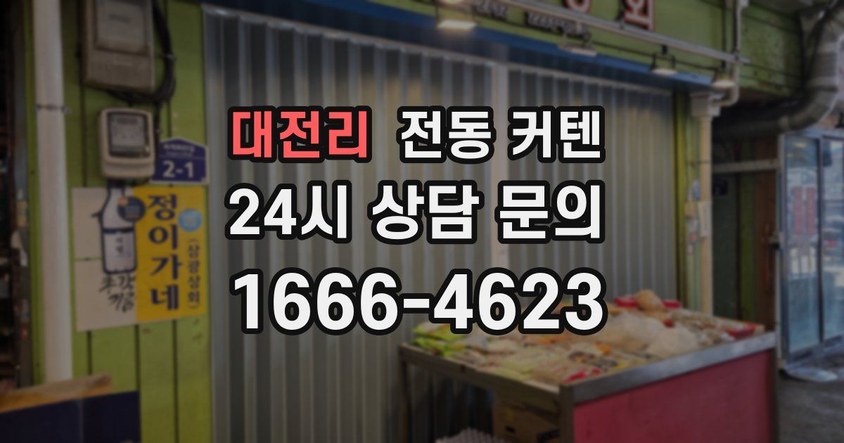 대전리 전동 커텐