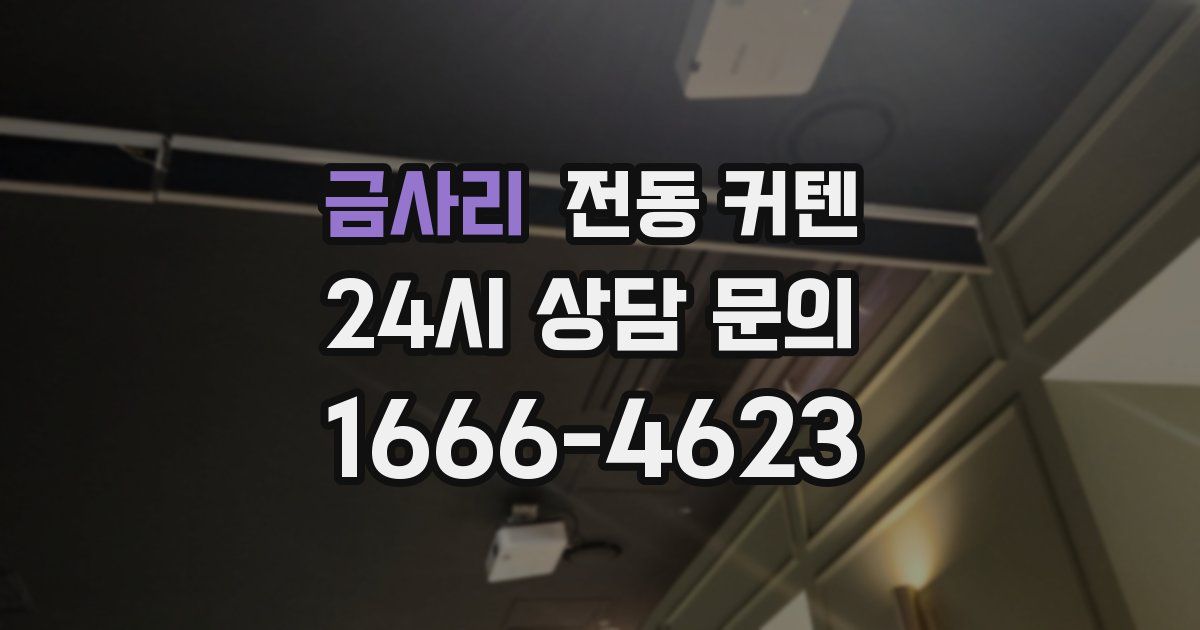 금사리 전동 커텐
