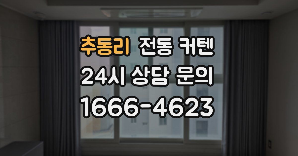 추동리 전동 커텐