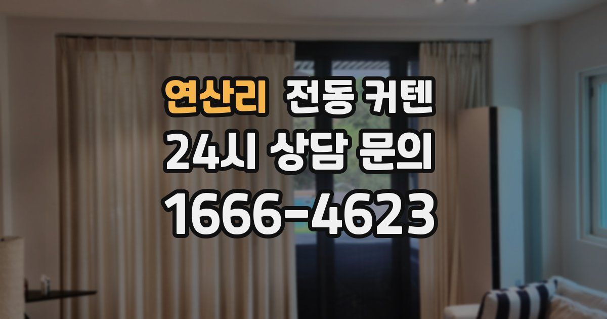 연산리 전동 커텐