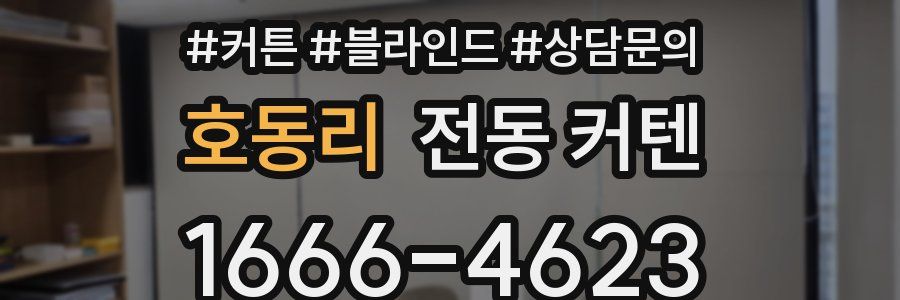 호동리 전동 커텐