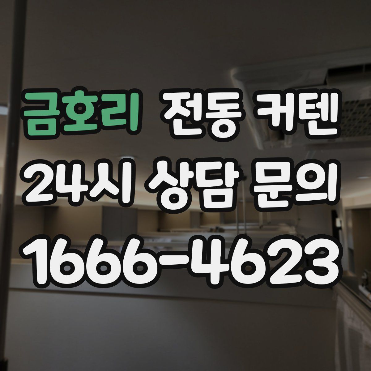 금호리 전동 커텐