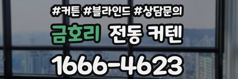 금호리 전동 커텐