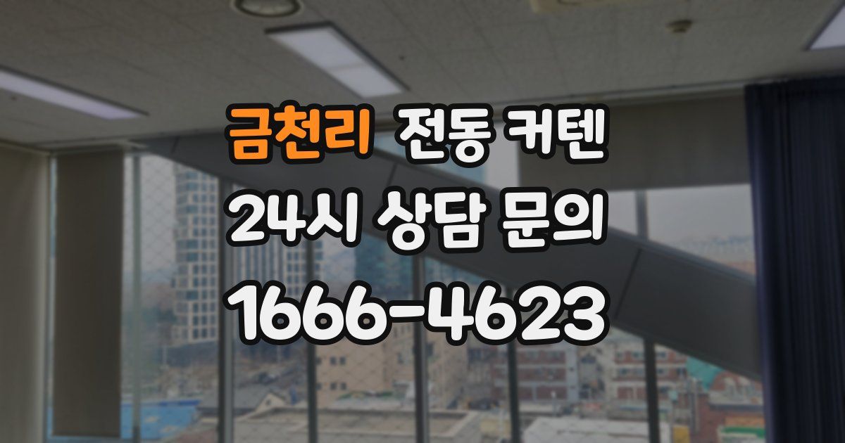 금천리 전동 커텐