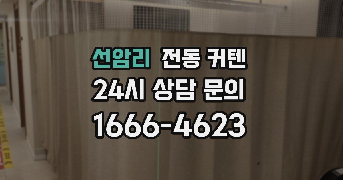 선암리 전동 커텐