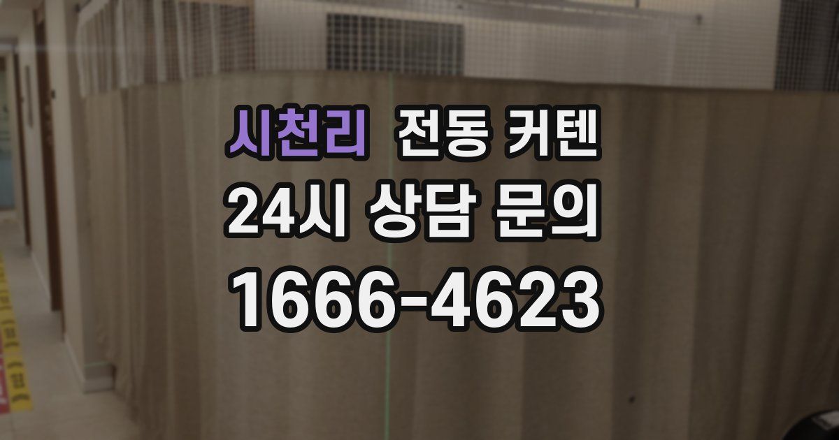 시천리 전동 커텐