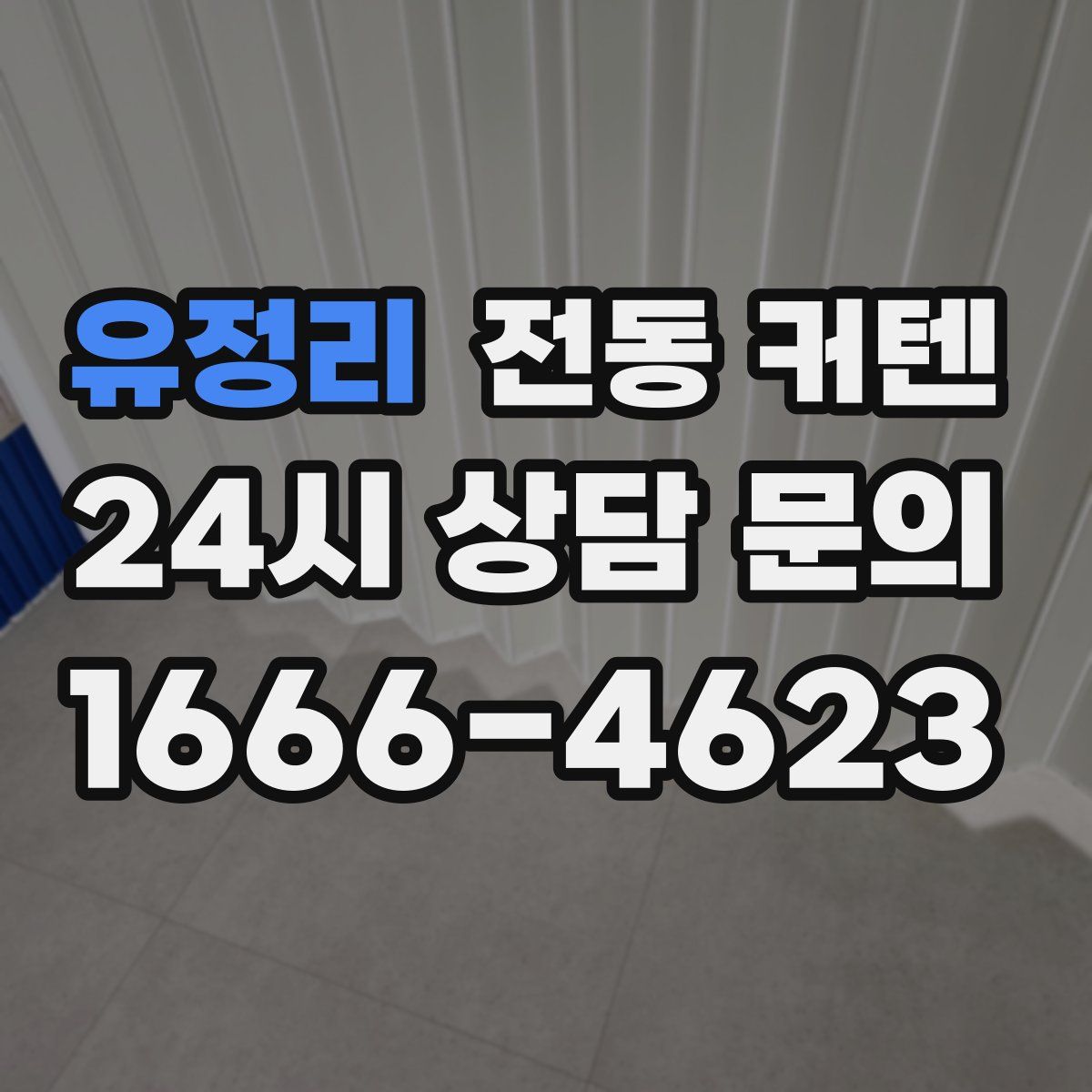 유정리 전동 커텐