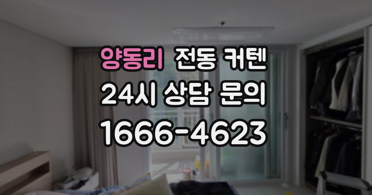 양동리 전동 커텐
