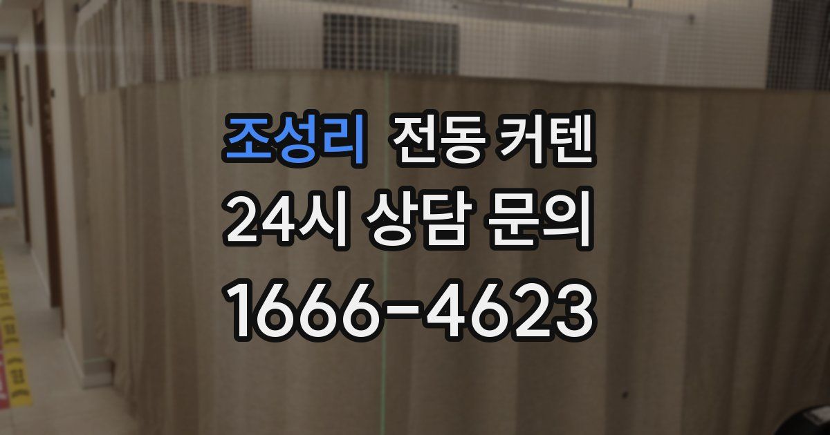 조성리 전동 커텐