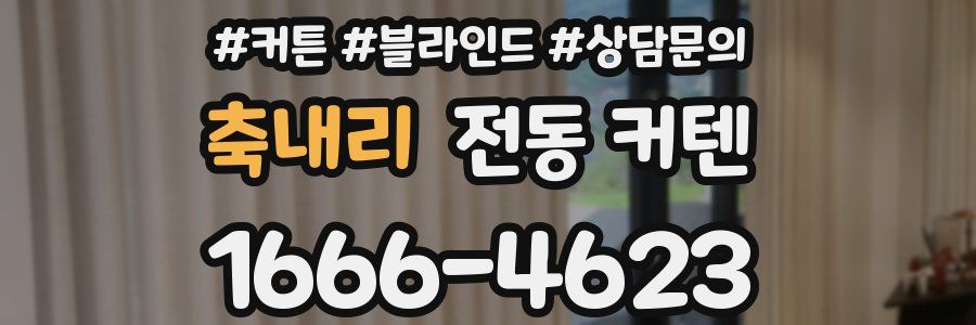 축내리 전동 커텐