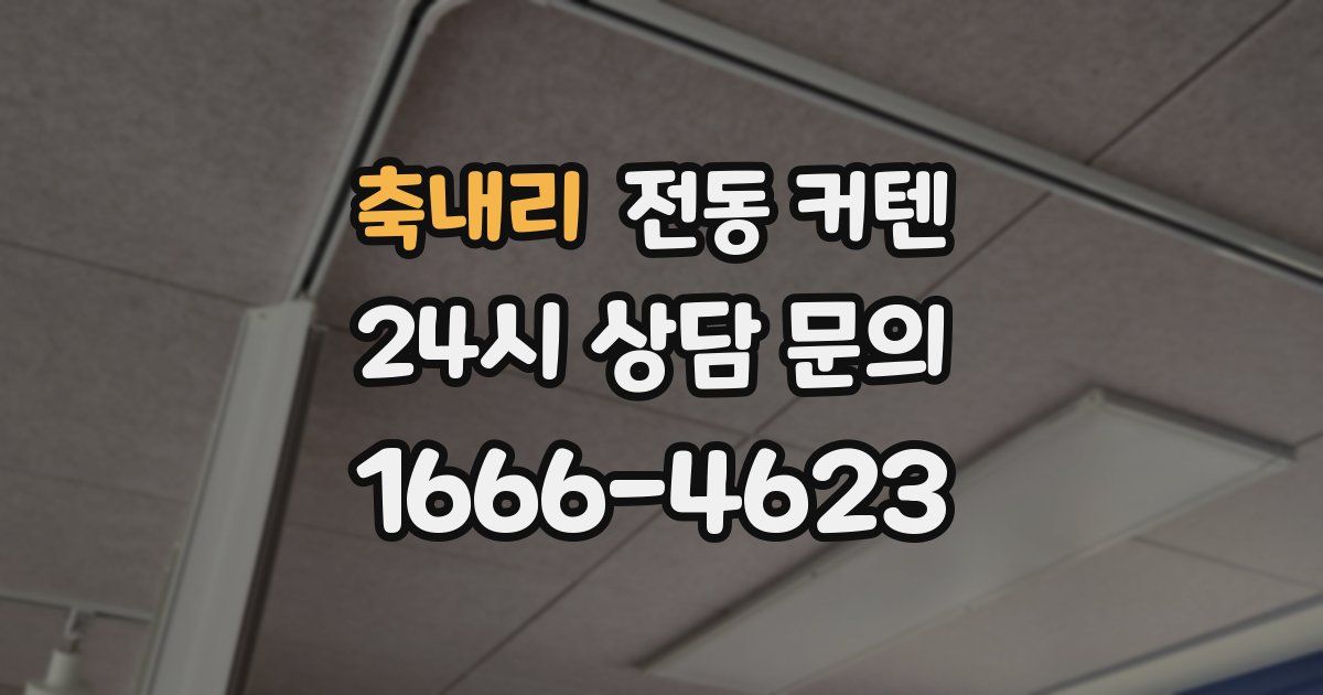 축내리 전동 커텐