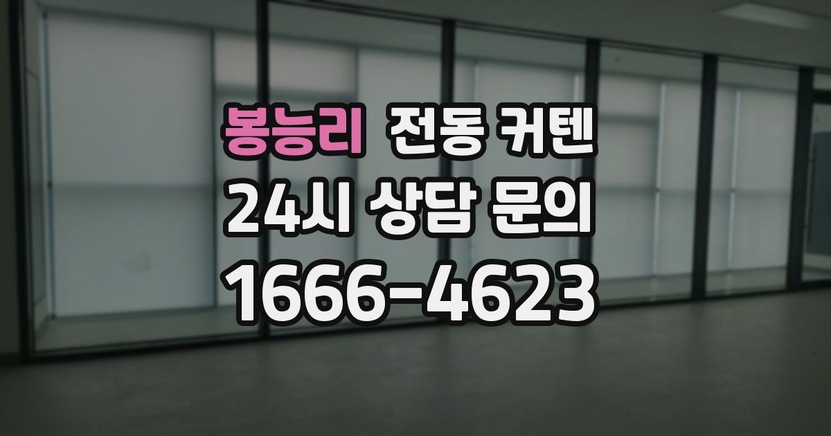 봉능리 전동 커텐