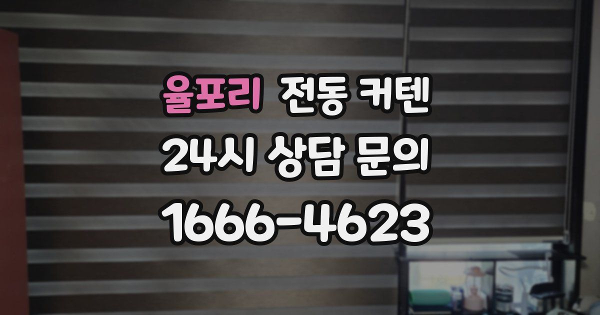 율포리 전동 커텐
