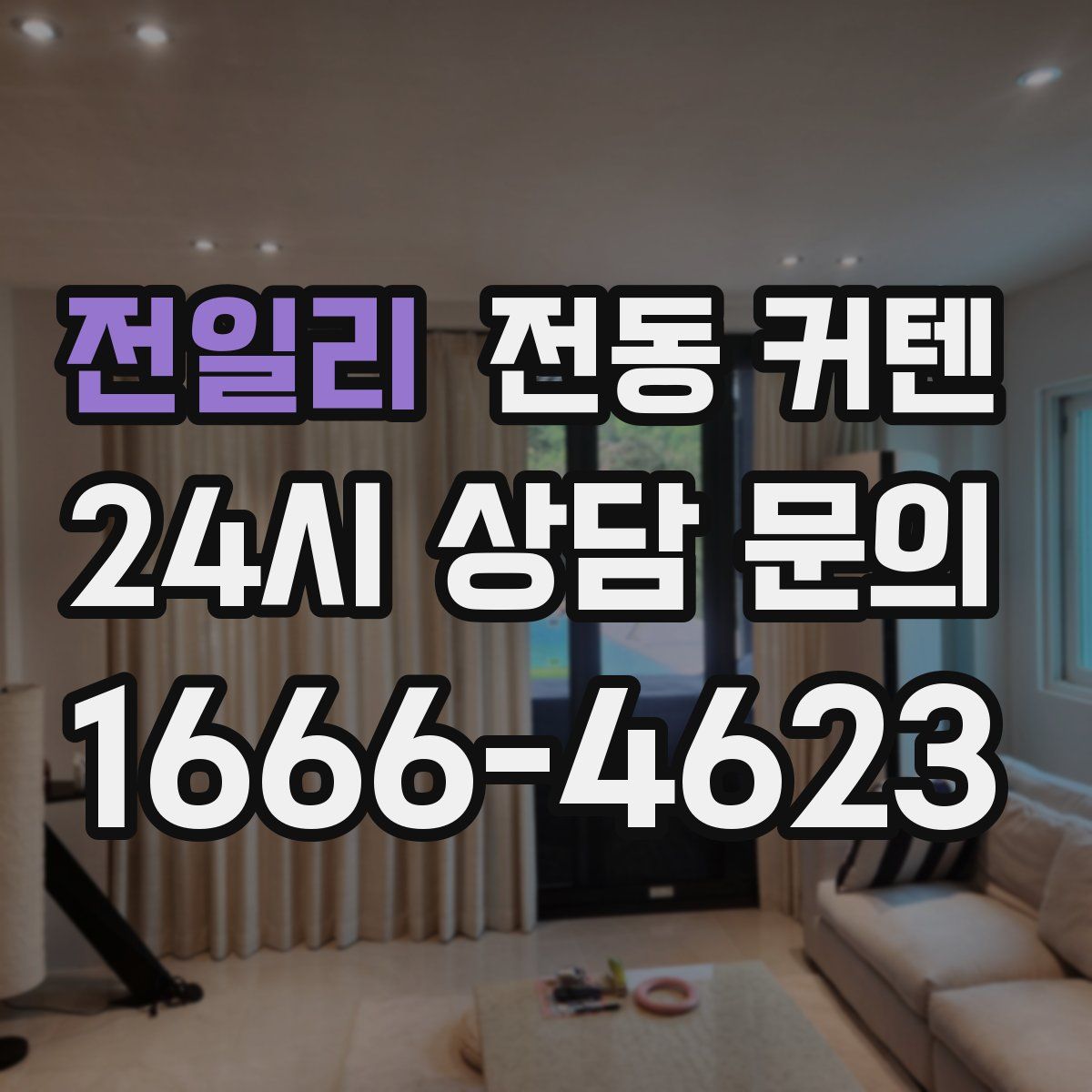 전일리 전동 커텐
