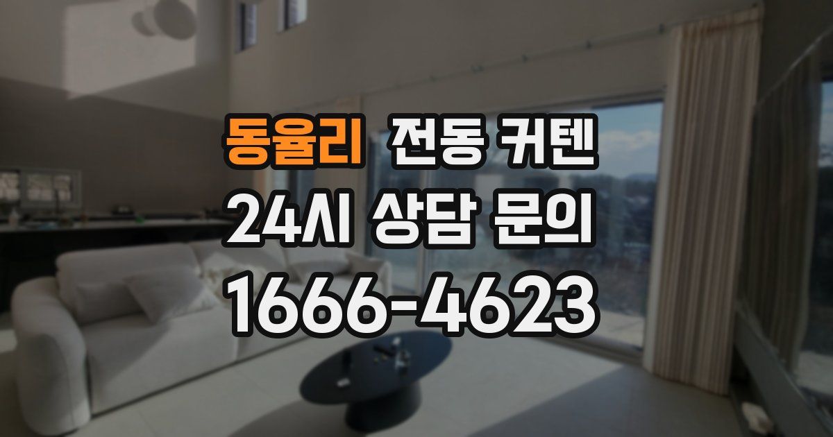 동율리 전동 커텐