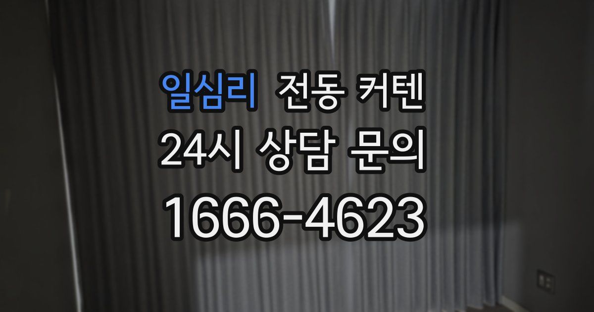 일심리 전동 커텐