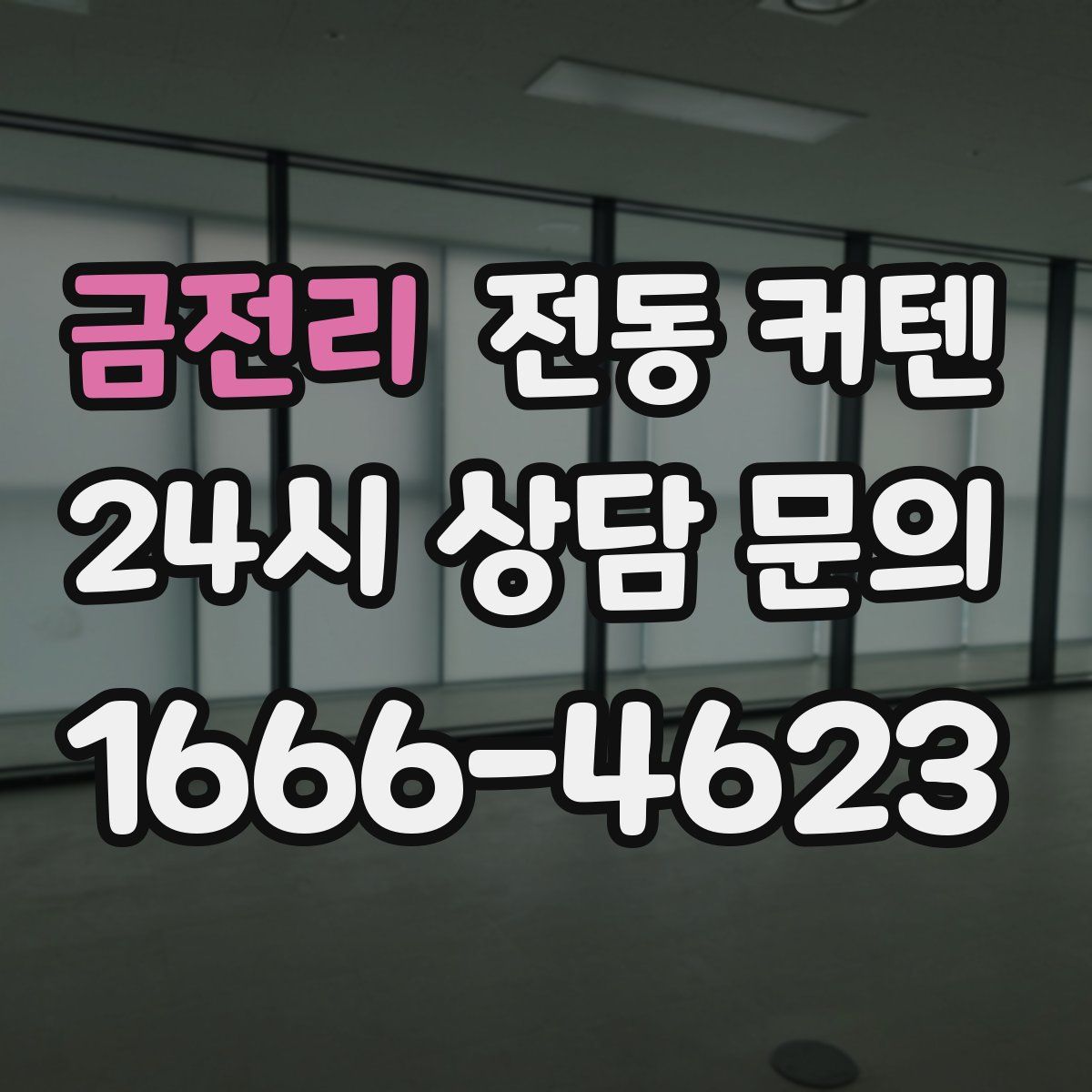 금전리 전동 커텐