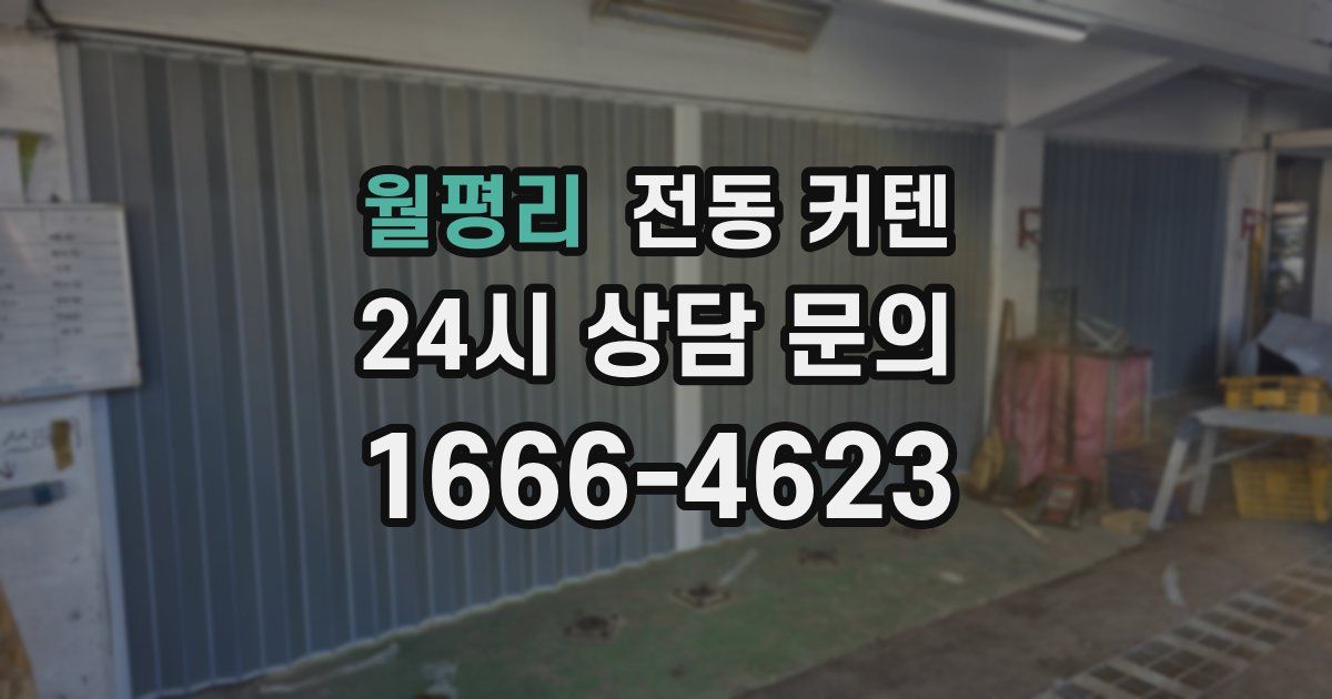 월평리 전동 커텐