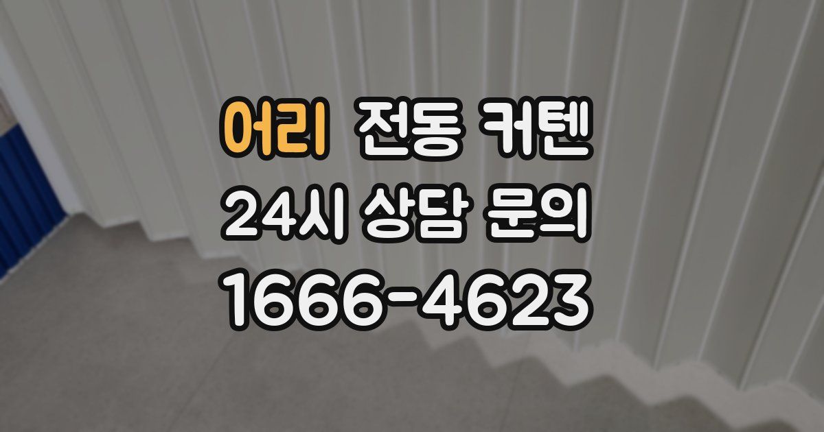 어리 전동 커텐
