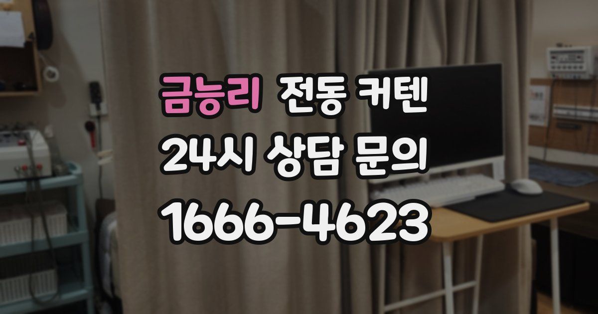 금능리 전동 커텐