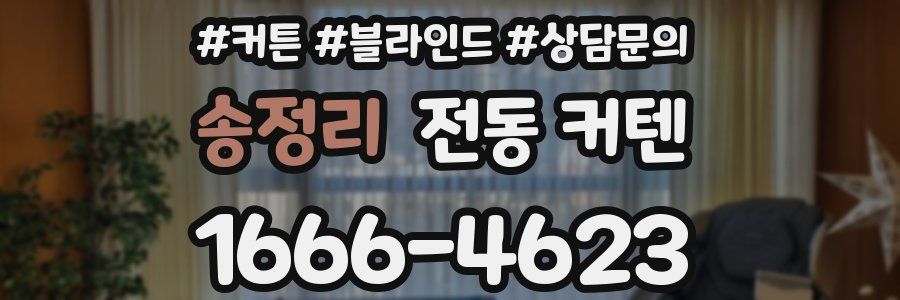 송정리 전동 커텐